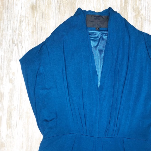 {Elisabetta Franchi For Celyn B} Blue V-neck Dress - Picture 2 of 8